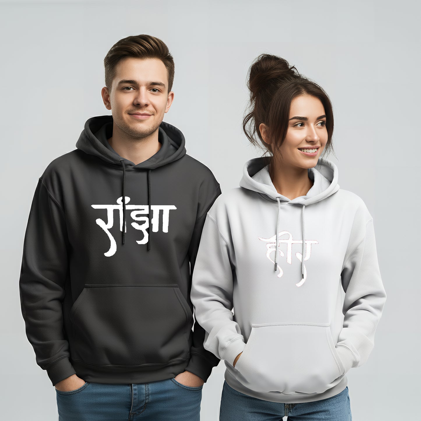 Heer & Ranjha Couple Hoodies